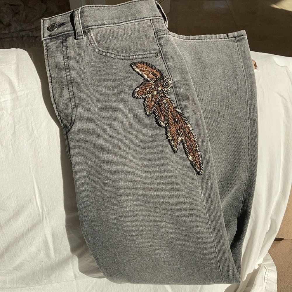 Faded Black Denim Jeans